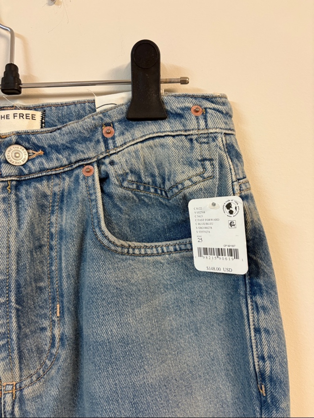 BNWT Free People We The Free Eden High Slouchy Wide Leg Jeans size 25 $148USD - Picture 8 of 10